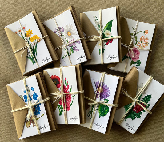 Blank Assorted Floral Greeting Cards