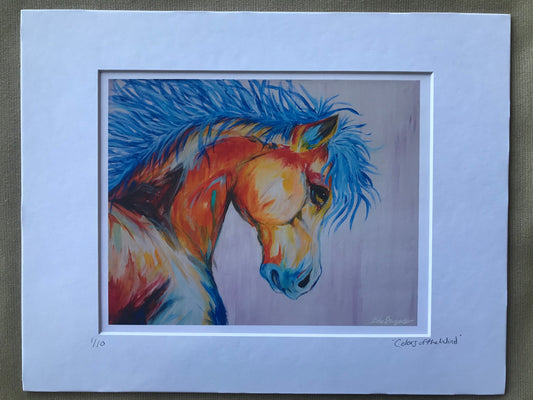Colorful Horse Painting Fine Art Print